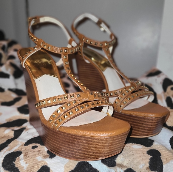 Michael Kors Shoes - Michael Kors studded wedge sandal